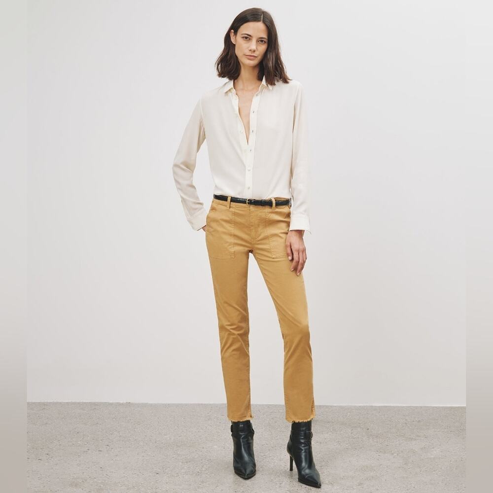 Nili Lotan tan Jenna straight leg Pants size 12
